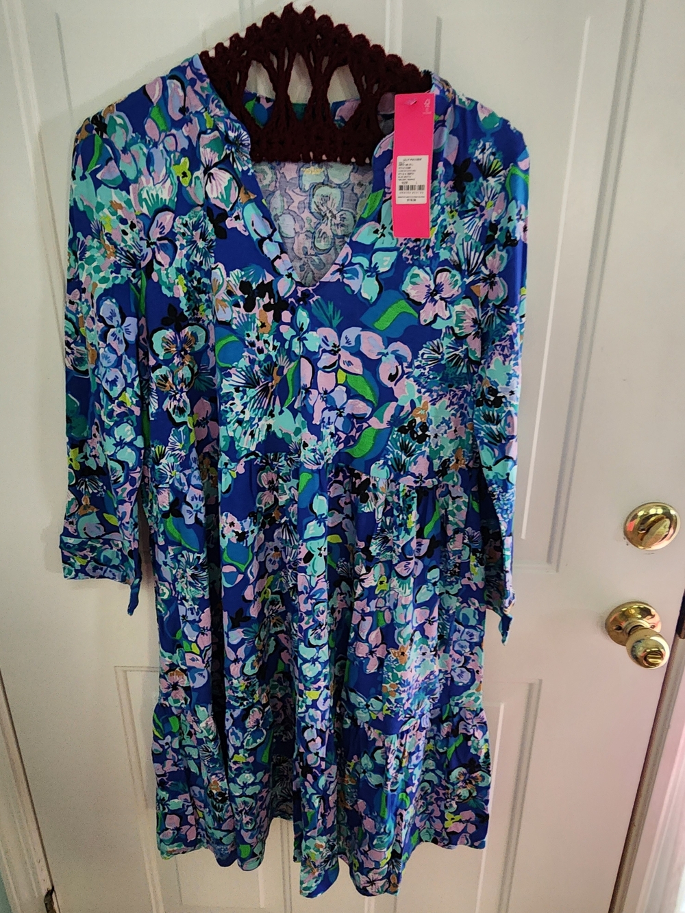 Lilly Pulitzer Blue Floral NWT Dress